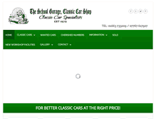 Tablet Screenshot of classiccarshop.co.uk